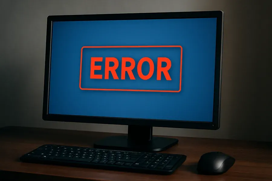 'экран ошибки